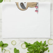 Niedlich Chibi Sloth Workout � Funny Kawaii Gym Ti Geschirrtuch (Gefaltet)