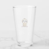 Niedlich Chibi Sloth Workout � Funny Kawaii Gym Ti Glas (Rückseite)