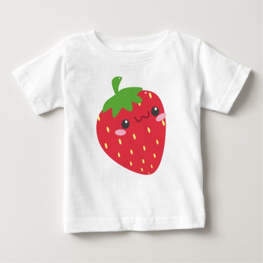 Niedlich Chibi Strawberry Baby T-shirt (Vorderseite)