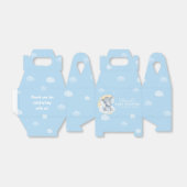 Niedlich Chic Blue Elephant Baby Dusche Danke Geschenkschachtel (Ungefaltet)