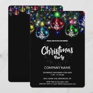 Niedlich Chic Corporate Weihnachten Vintag Decora Einladung