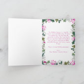 Niedlich Chic Foto Happy Holidays Karte (Innenseite)