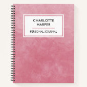 Niedlich Chic Girl Modernes Wasserfarbenwaschbecke Notizblock (Vorderseite)