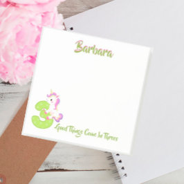 Niedlich Chic Girly Script Name Post-it Klebezettel