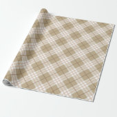 Niedlich Chic Herbst Herbst Tartan Kariert Geschenkpapier (Ungerollt)