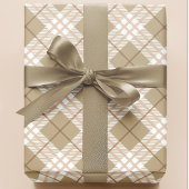 Niedlich Chic Herbst Herbst Tartan Kariert Geschenkpapier