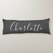 Niedlich Chic Minimalistisch Calligrafy Name Schwa Seitenschläferkissen (Rückseite)