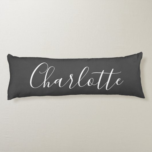 Niedlich Chic Minimalistisch Calligrafy Name Schwa Seitenschläferkissen (Rückseite)