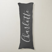 Niedlich Chic Minimalistisch Calligrafy Name Schwa Seitenschläferkissen (Vorderseite Vertikal)