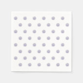 Niedlich Chic Muster Blume Lavender Polka Dot Blue Serviette (Vorderseite)