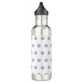 Niedlich Chic Muster Blume Lavender Polka Dot Edelstahlflasche (Rechts)
