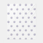 Niedlich Chic Muster Blume Lavender Polka Dot Fleecedecke (Vorderseite)