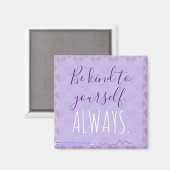 Niedlich Chic Pastel Lavender Motivierend Magnet (Vorderseite/Rückseite)