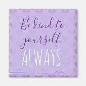 Niedlich Chic Pastel Lavender Motivierend Magnet (Vorne)