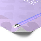 Niedlich Chic Pastel Lavender Motivierend Poster (Ecke)