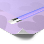 Niedlich Chic Pastel Lavender Motivierend Poster (Ecke)