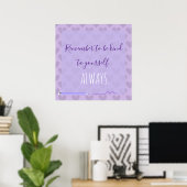 Niedlich Chic Pastel Lavender Motivierend Poster (Heimbüro)