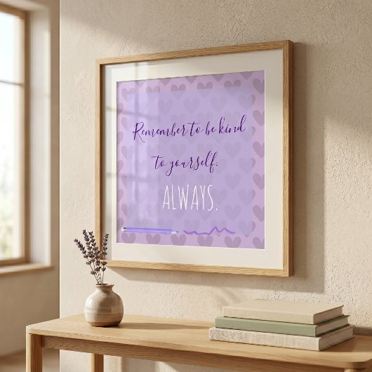 Niedlich Chic Pastel Lavender Motivierend Poster