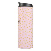 Niedlich Chic Pink Gold Polka Dot Muster Personali Thermosbecher (Nach rechts gedreht)
