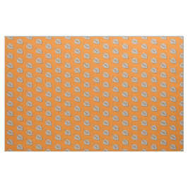 Niedlich Chic Silver Grau Leaf Muster Stoff
