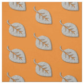 Niedlich Chic Silver Grau Leaf Muster Stoff (Muster)