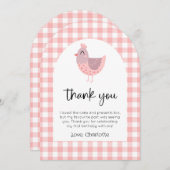 Niedlich Chick Birthday Foto Danke Karte (Vorne/Hinten)