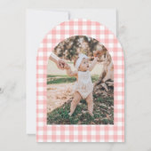 Niedlich Chick Birthday Foto Danke Karte (Rückseite)