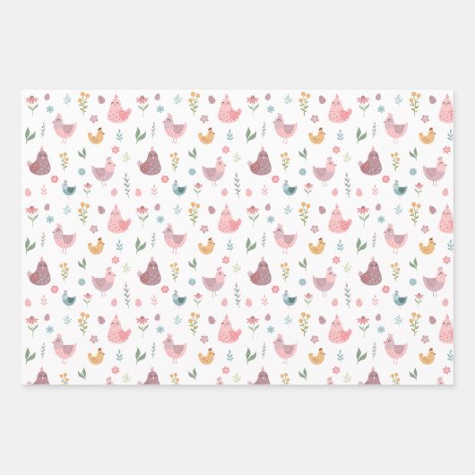 Niedlich Chick Birthday Geschenkpapier Set (Vorderseite 3)