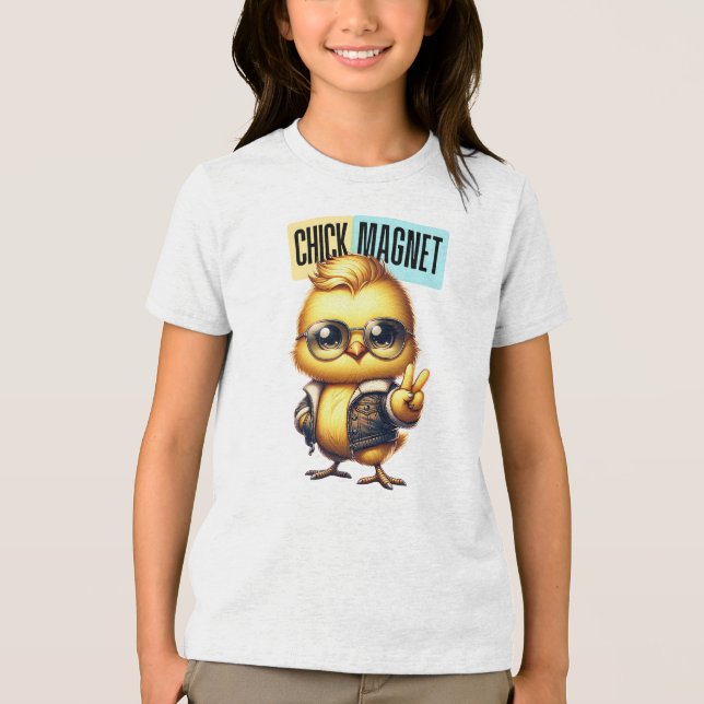 Niedlich Chick Magnet Ostern-54546 Tri-Blend Shirt (Vorderseite)