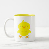 Niedlich Chick Smile Coffee Tasse (Links)