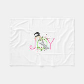 Niedlich Chickadee "Joy" Fleecedecke (Vorderseite (Horizontal))