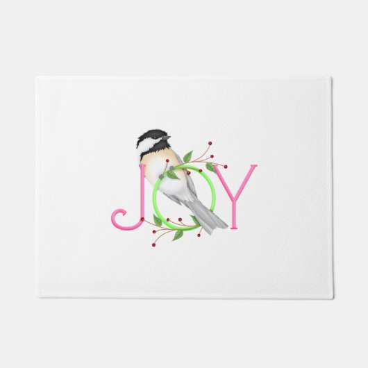 Niedlich Chickadee "Joy" Fußmatte (Vorderseite)
