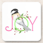 Niedlich Chickadee "Joy" Getränkeuntersetzer (Vorderseite)