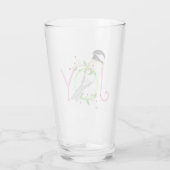 Niedlich Chickadee "Joy" Glas (Rückseite)