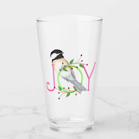 Niedlich Chickadee "Joy" Glas (Vorderseite)
