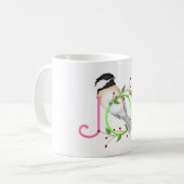 Niedlich Chickadee "Joy" Kaffeetasse (Vorderseite Links)