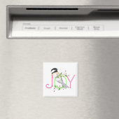 Niedlich Chickadee "Joy" Magnet (In Situ (Geschirrspüler))