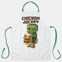 Niedlich Chicken Jockey Schürze Minecraft Film Ins