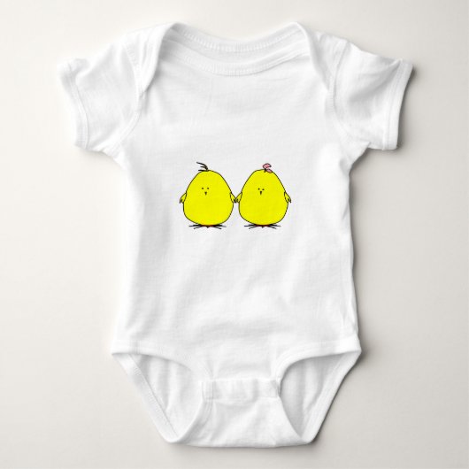 Niedlich Chicks Baby One-Piece Strampler (Vorderseite)