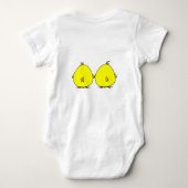 Niedlich Chicks Baby One-Piece Strampler (Rückseite)