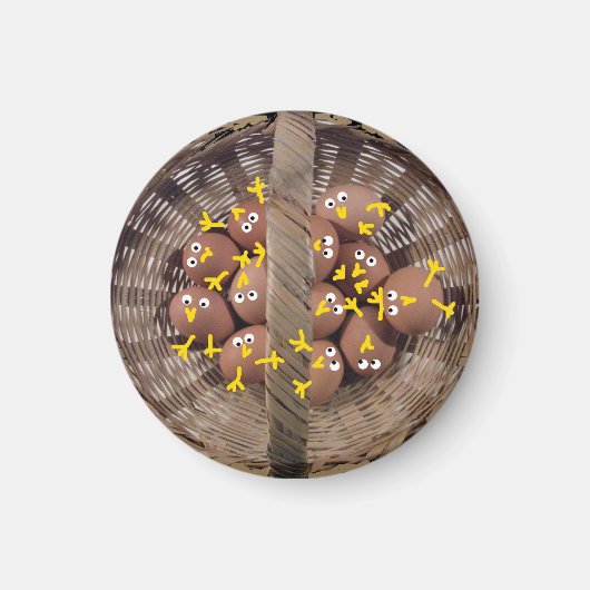 Niedlich Chicks Magnet (Vorne)