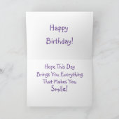 Niedlich Chihuahua Birthday Karte (Innenseite)