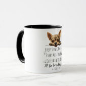 Niedlich Chihuahua Dog Funny Custom Tasse (Vorderseite Links)