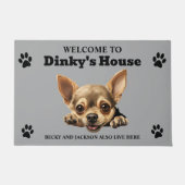 Niedlich Chihuahua Dog Fußmatte (Vorderseite)