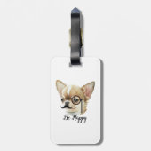 Niedlich Chihuahua Dog Lover Gepäckanhänger (Rückseite vertikal)
