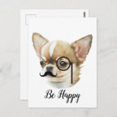 Niedlich Chihuahua Dog Lover Postkarte (Vorne/Hinten)
