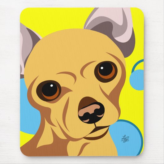 Niedlich Chihuahua Dog Mousepad (Vorne)