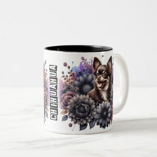 Niedlich Chihuahua Dog Zweifarbige Tasse