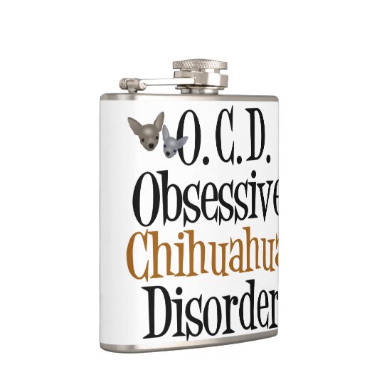 Niedlich Chihuahua Flachmann (Rechts)