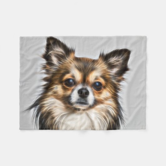 Niedlich Chihuahua Fleecedecke (Vorderseite (Horizontal))